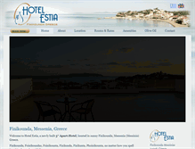 Tablet Screenshot of hotelestia.com
